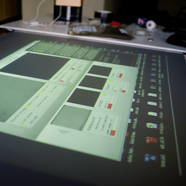 Research: FTIR multi-touch table