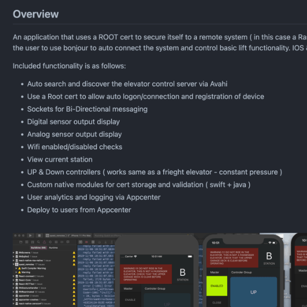 MaplePost: mobile application for Questelevators